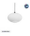 GLOBOSTAR® PERA 206-0011 Μοντέρνο Κρεμαστό Φωτιστικό Οροφής με Ντουί 1 x E27 AC 220-240V IP20 - Λευκό - Μ30 x Π30 x Υ22cm